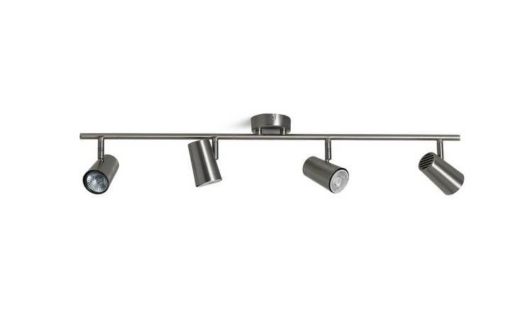 Buy Argos Home Brushed Chrome 4 Light Spotlight Bar ...