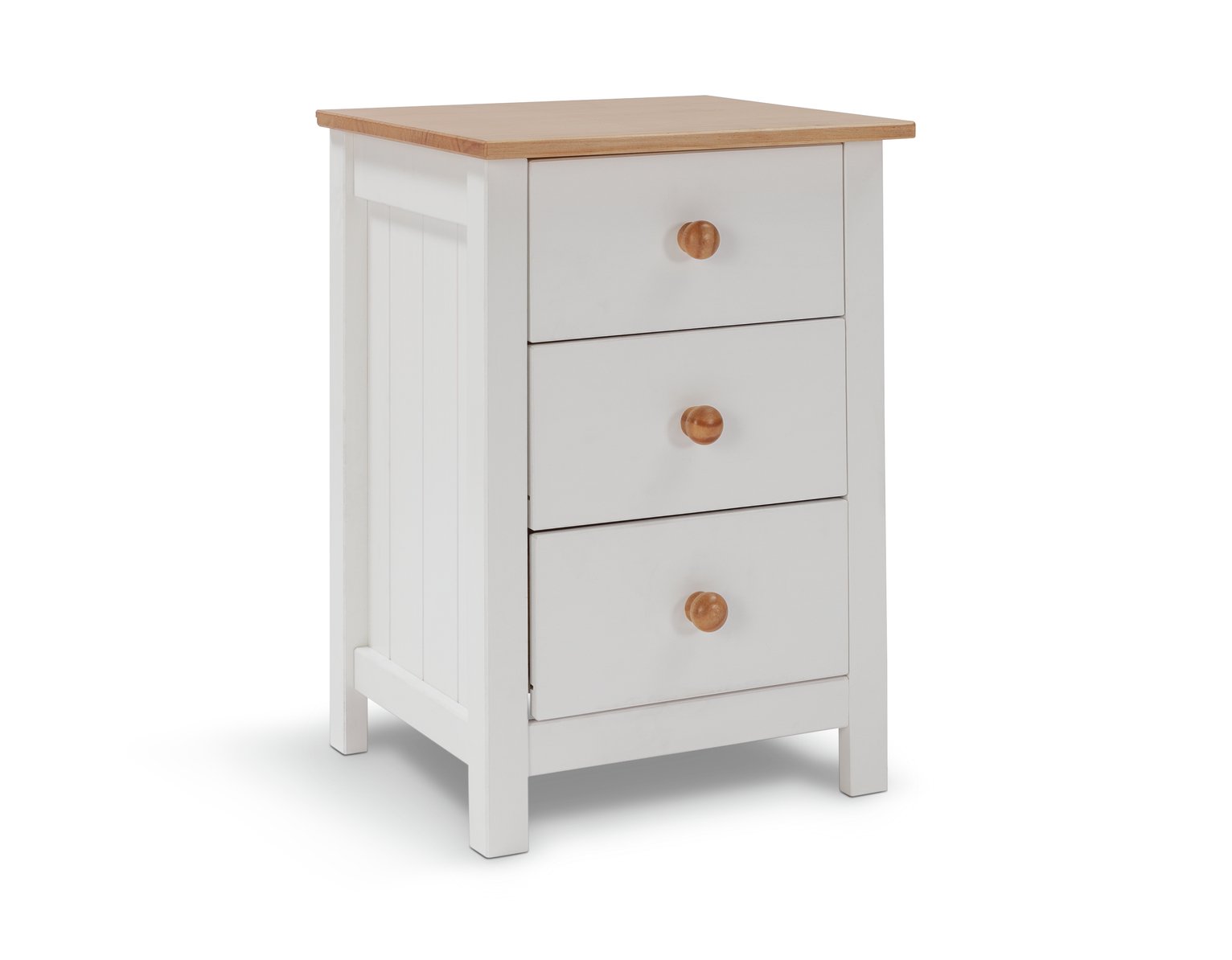 Argos Home Scandinavia 3 Drawer Bedside Table - Two Tone