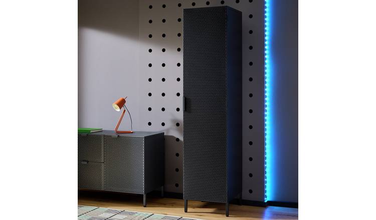 Habitat Landan 1 Door Tall Boy - Anthracite