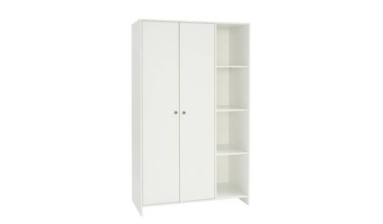 White open deals wardrobe with shelves