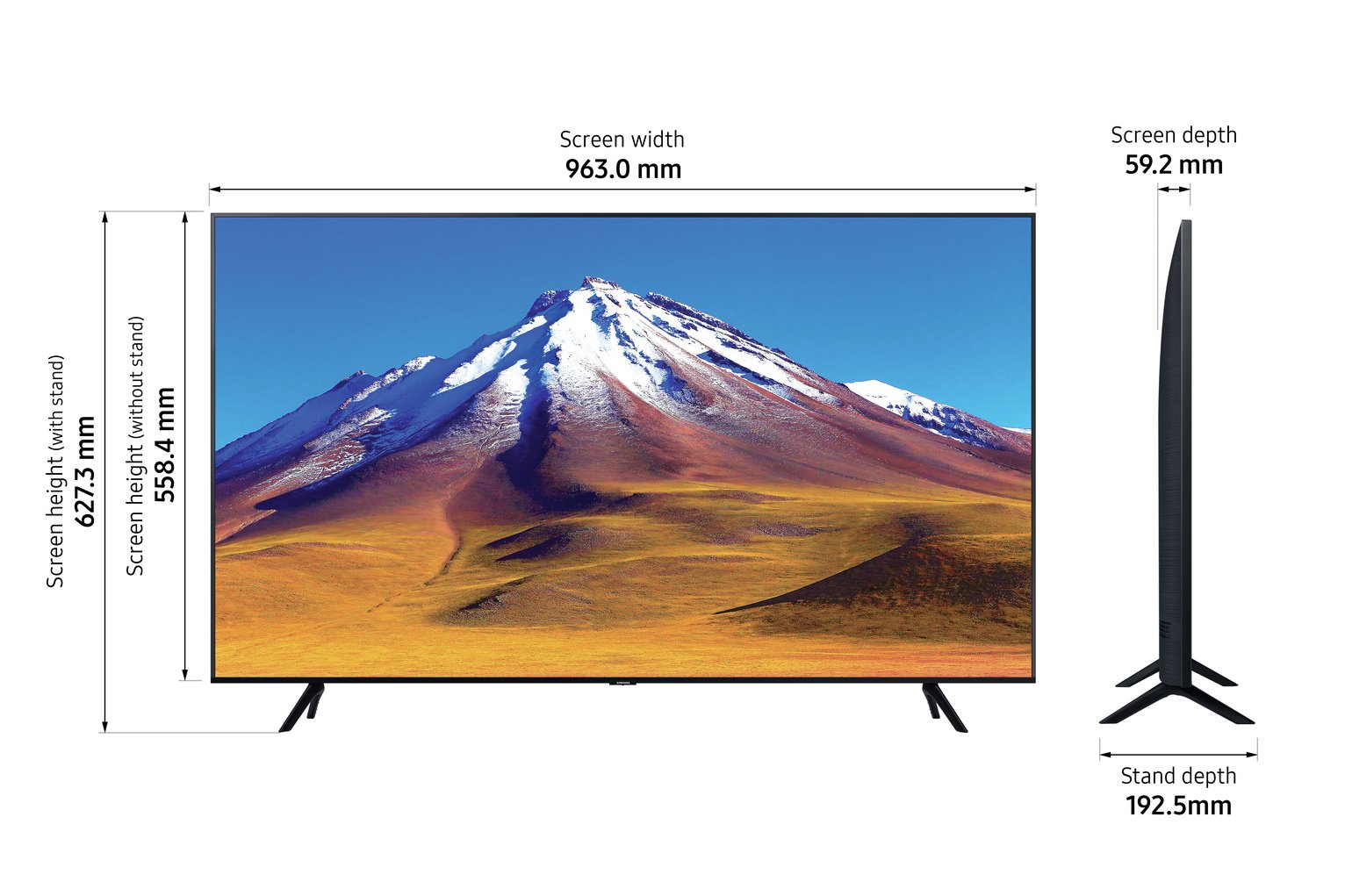 Samsung 43 Inch Ue43tu7020kxxu Smart 4k Uhd Tv With Hdr Reviews Updated July 2021