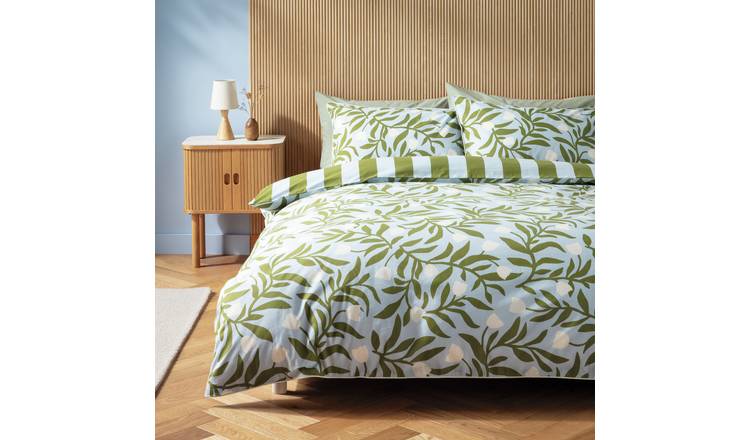 Habitat x Scion Odette Cotton Floral Blue Bedding Set-Double