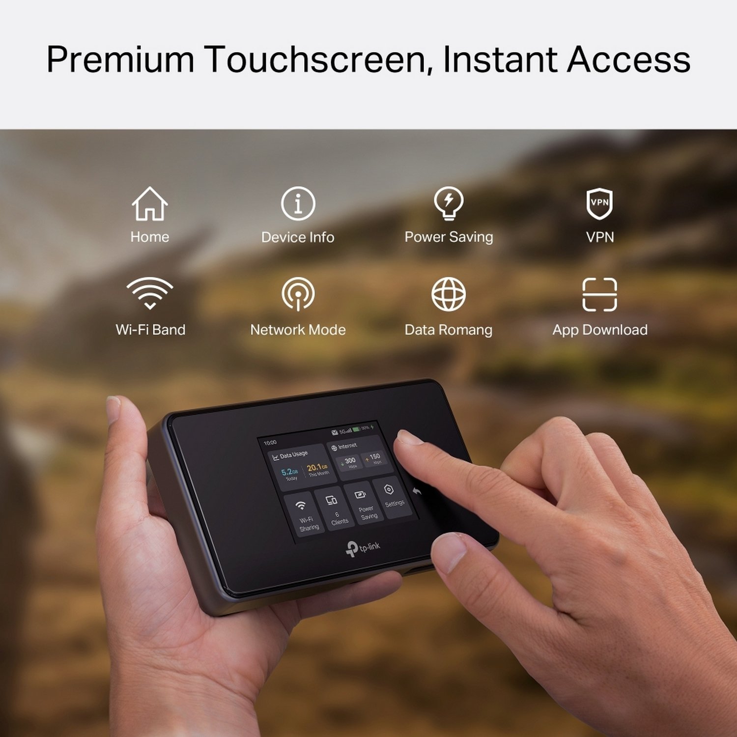 Buy TP-Link M8550 5G AXE3600 Touchscreen Mobile Wi-Fi Hotspot