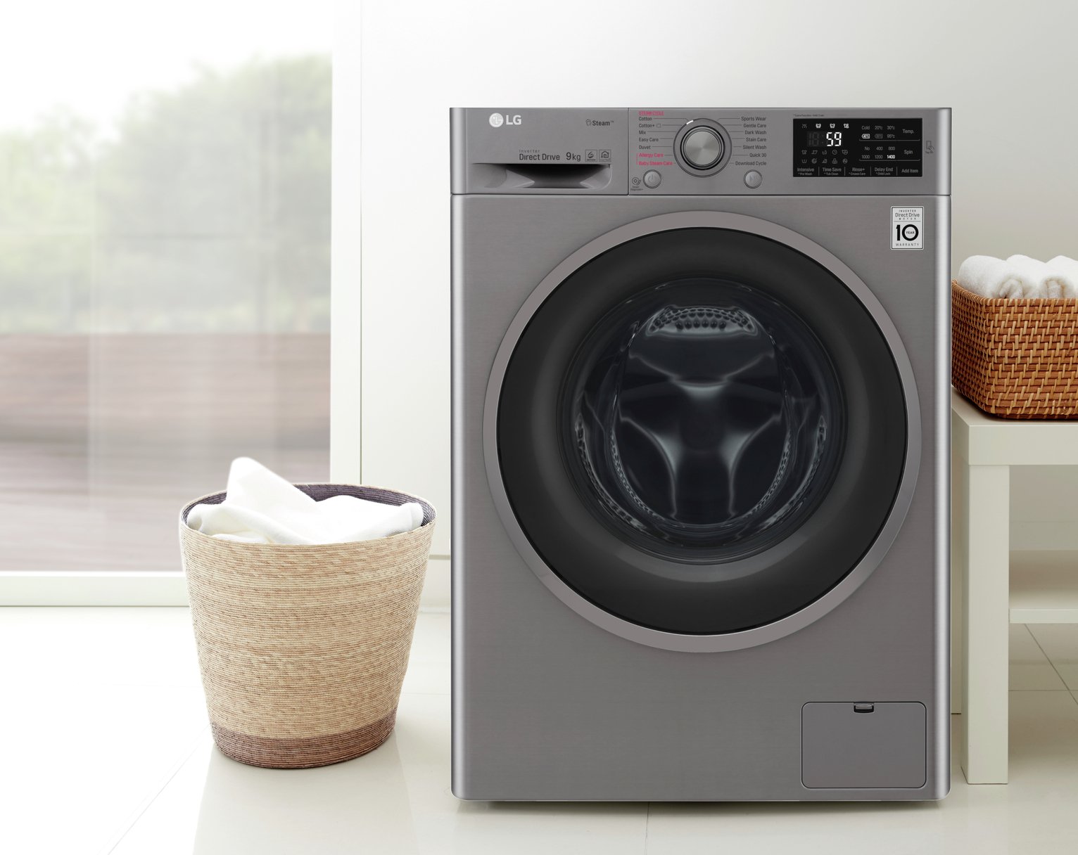 LG F4J609SS 9KG 1400 Spin Washing Machine Review