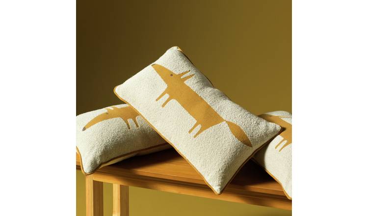 Habitat x Scion Mr Fox Boucle Cushion Cream - 30x60cm