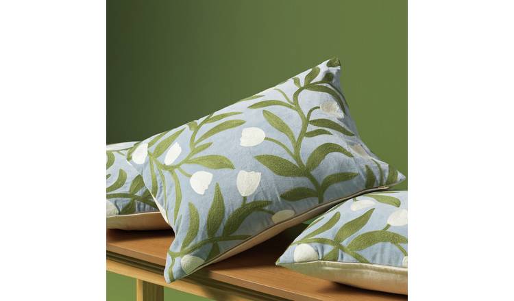 Habitat x Scion Odette Crewel Embroidery Cushion - 40x55cm