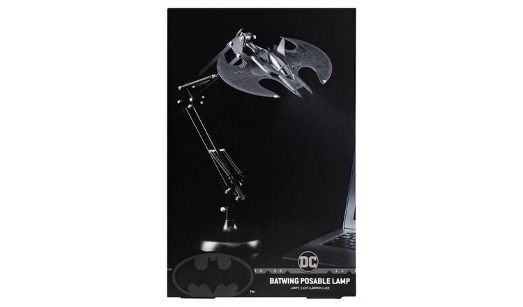 Batman Batwing Posable V2 LED Kids Desk Light - Black