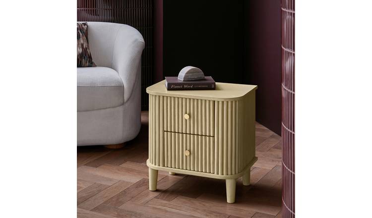 Habitat Kendi 2 Drawer Side Table - Natural