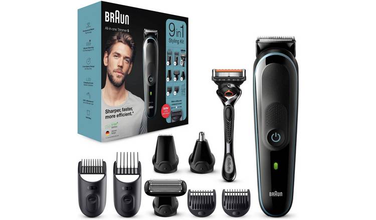 Buy Braun 9in1 Beard Trimmer and Hair Trimmer MGK5280 | Beard and stubble  trimmers | Argos