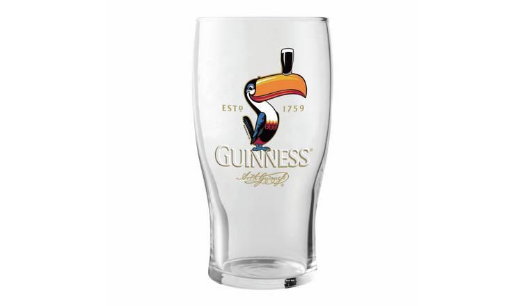 Guinness Toucan Pint Beer Glass Set - Pack of 2