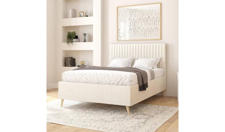 Aspire Grant Kingsize Bed Frame - Cream