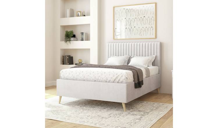 Aspire Grant Kingsize Bed Frame - Light Silver