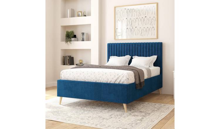 Aspire Grant Kingsize Bed Frame - Navy