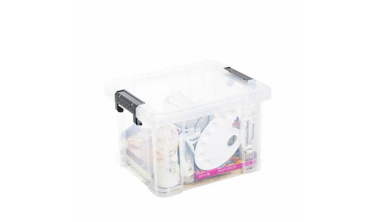 Strata Stackmaster 35L Plastic Storage Box - Black