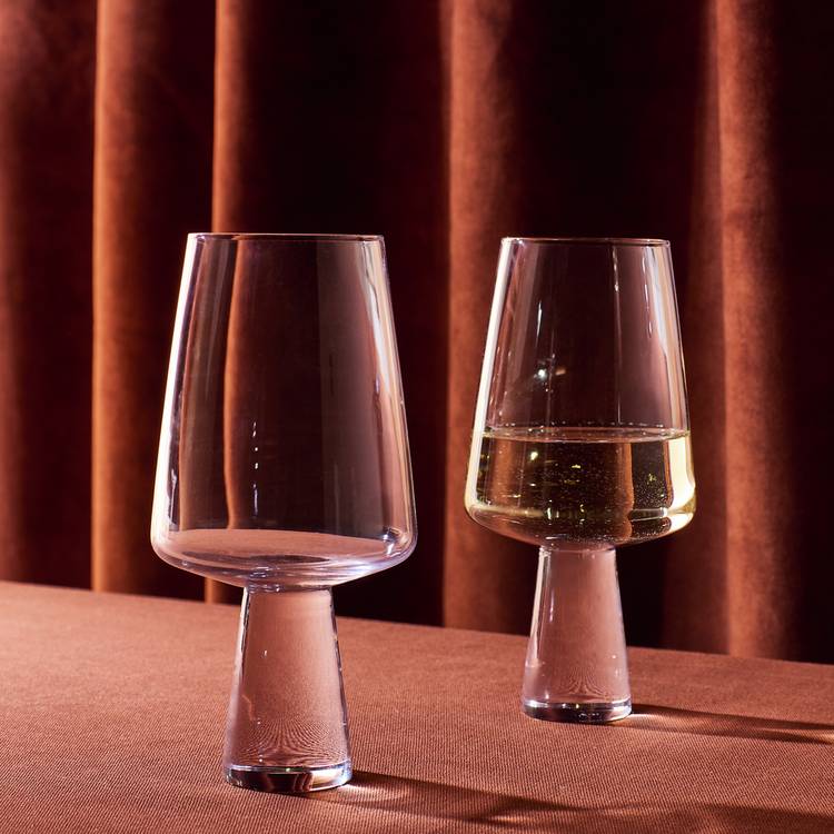 Habitat Block Stem Set of 4 White Wine Glasses 0