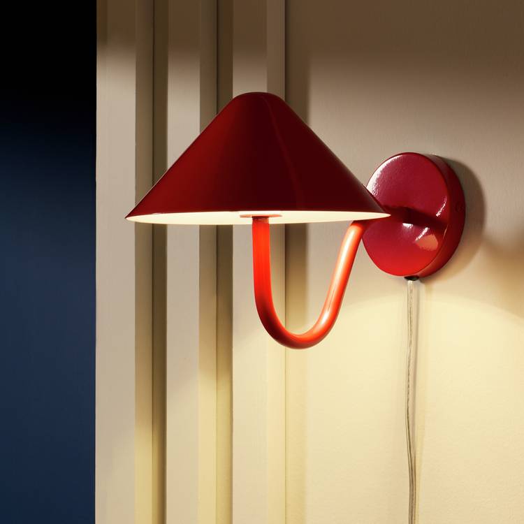 Habitat Wave Metal Wall Light - Red 0