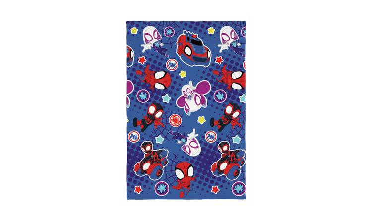 Disney Spidey & Friends Fleece Throw - Blue - 150x100cm
