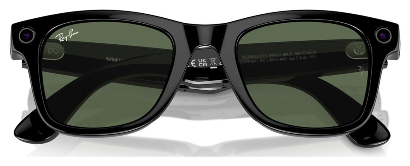 Buy Ray-Ban Meta Wayfarer Gen 1 - Shiny Black, Green | AI glasses