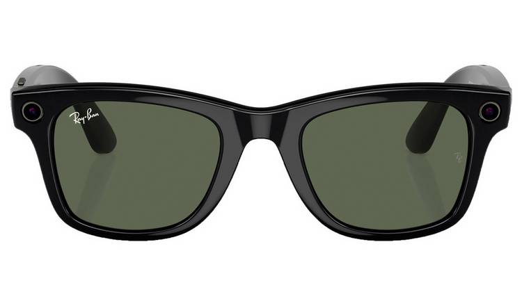 Ray-Ban Meta Wayfarer L - Shiny Black, G15 Green