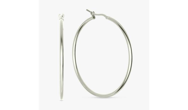 Revere Sterling Silver Polished  Hoop Earrings