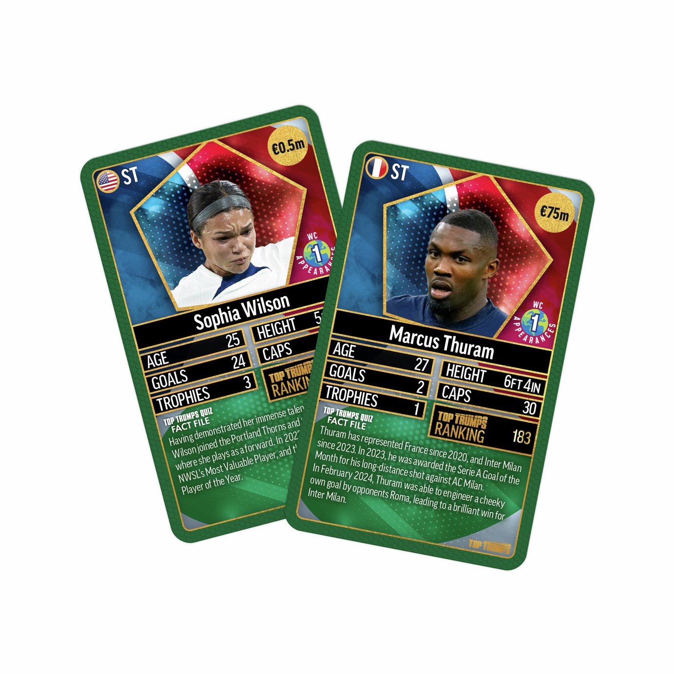 Buy Top Trumps World Football Stars Cards Pack 3 | 2 for 15 pounds