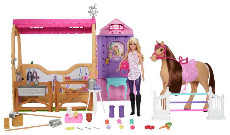 Barbie Mysteries: Stable Playset with Doll, Toy Horse & Accs