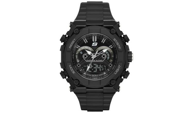 Skechers El Segundo Black Strap Digital Sport Watch 