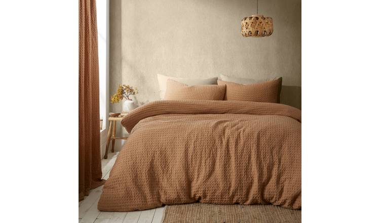 Pineapple Elephant Muscat Waffle Caramel Bedding Set - King
