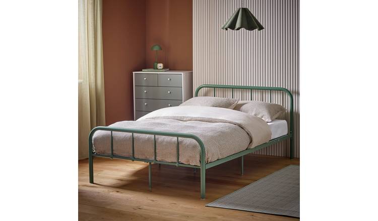 Argos Home Charlie Small Double Bed Frame - Sage Green