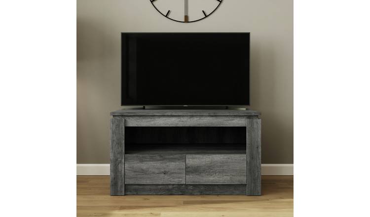 GFW Canyon 2 Drawer TV Unit - Grey
