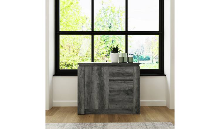 GFW Canyon 1 Door 3 Drawer Multi Unit - Grey