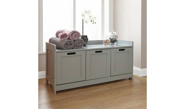 GFW Colonial 3 Door Storage Unit - Grey