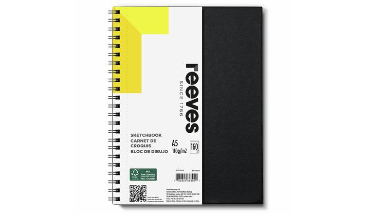 Reeves Hardback with Spiral Bound A5 Sketchbook