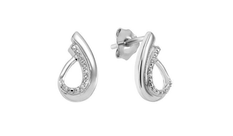 Diamond white gold hot sale earrings sale