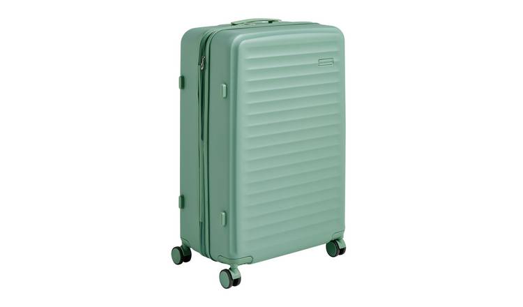 Featherstone Expandable 8 Wheel Hard Large Suitcase - Green