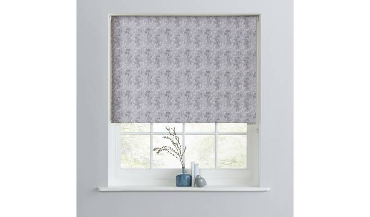 Argos Home Cow Parsley Blackout Roller Blind - 3ft