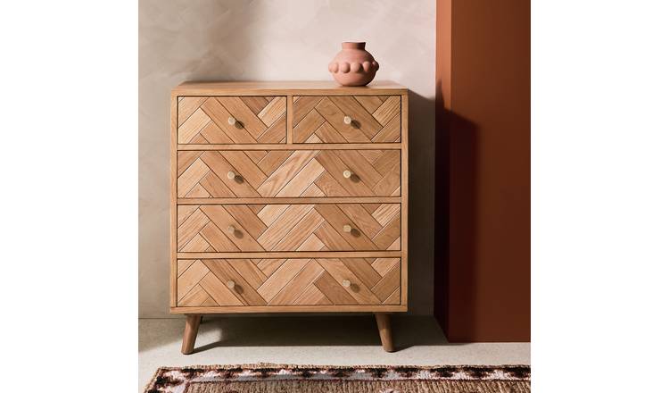 Habitat Afram 5 Drawer Chest - Oak