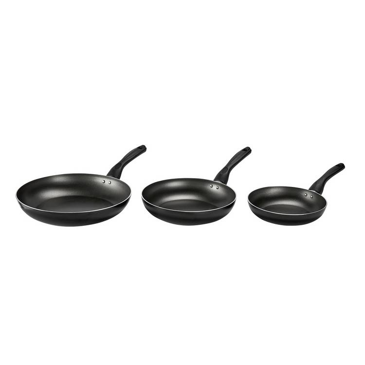 Argos Home 3 Piece Teflon Frying Pan Set 0