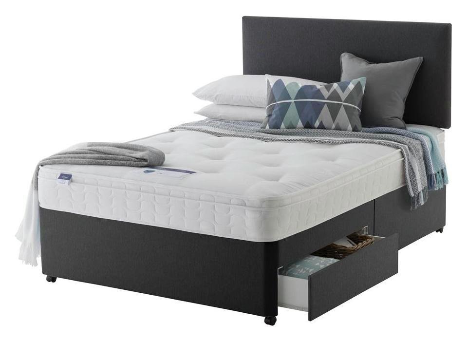 Silentnight Travis Ortho 2 Drawer Charcoal Divan Review