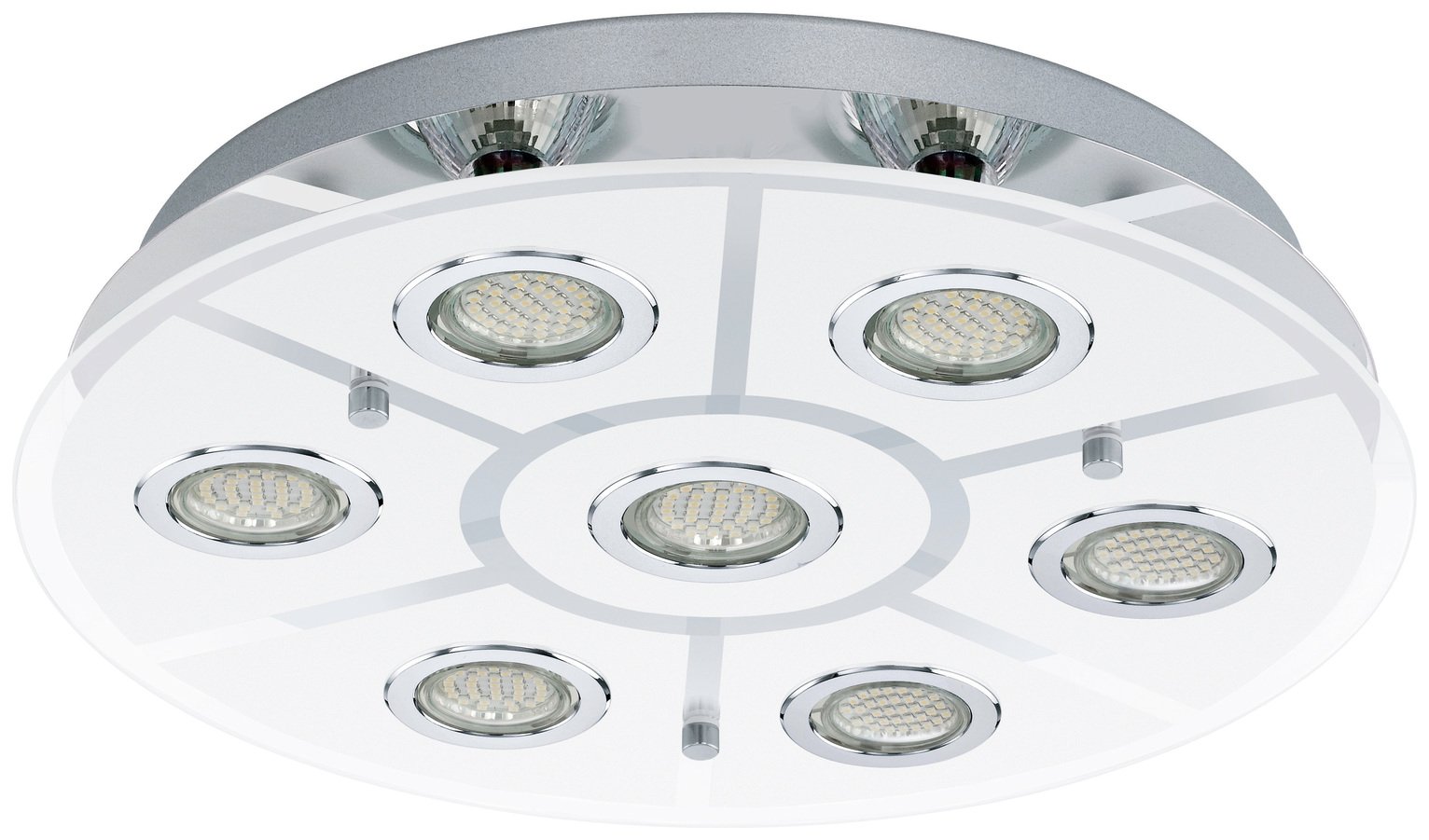 Eglo Cabo 7 Light Ceiling Light - Chrome