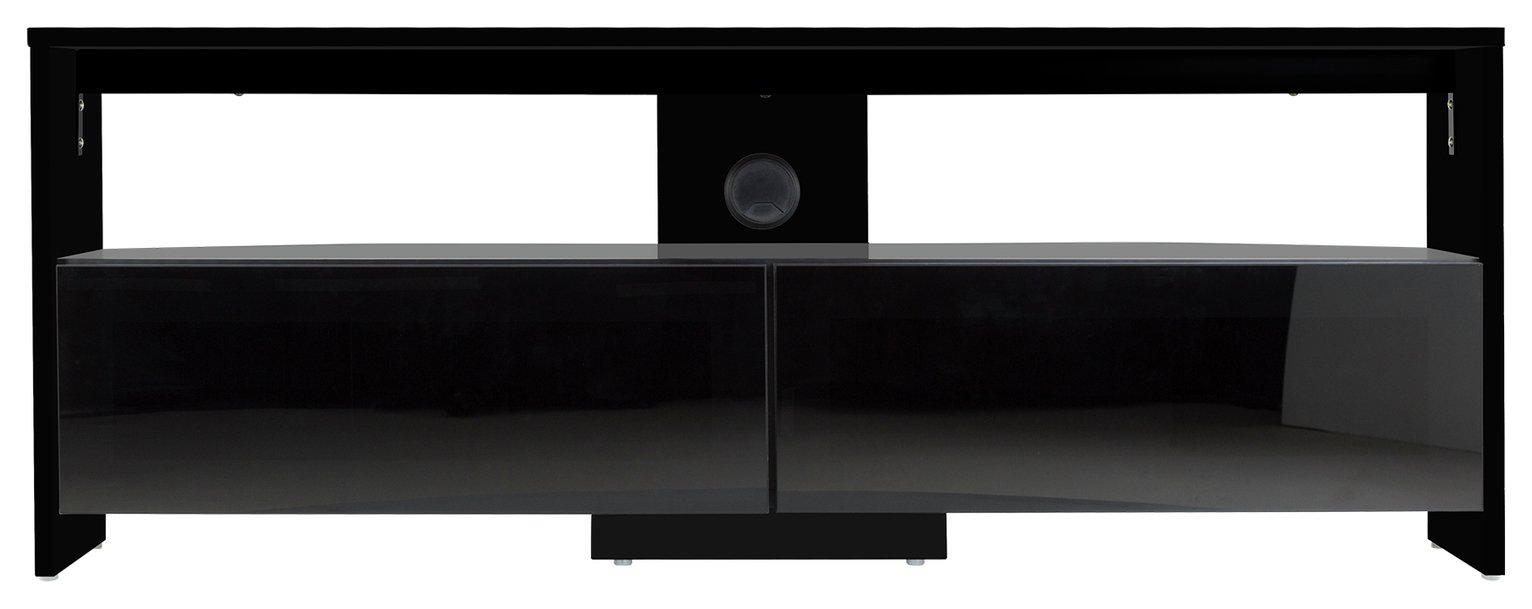 AVF Saunton Up to 60 Inch Wood Effect TV Stand - Black