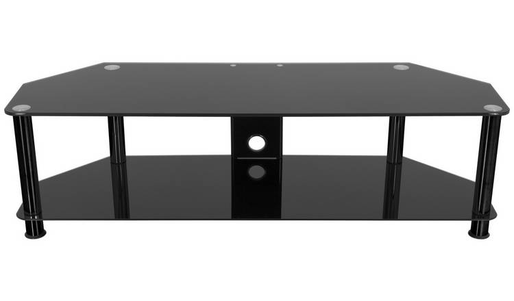 AVF Classic Up to 65 Inch Tempered Glass TV Stand - Black
