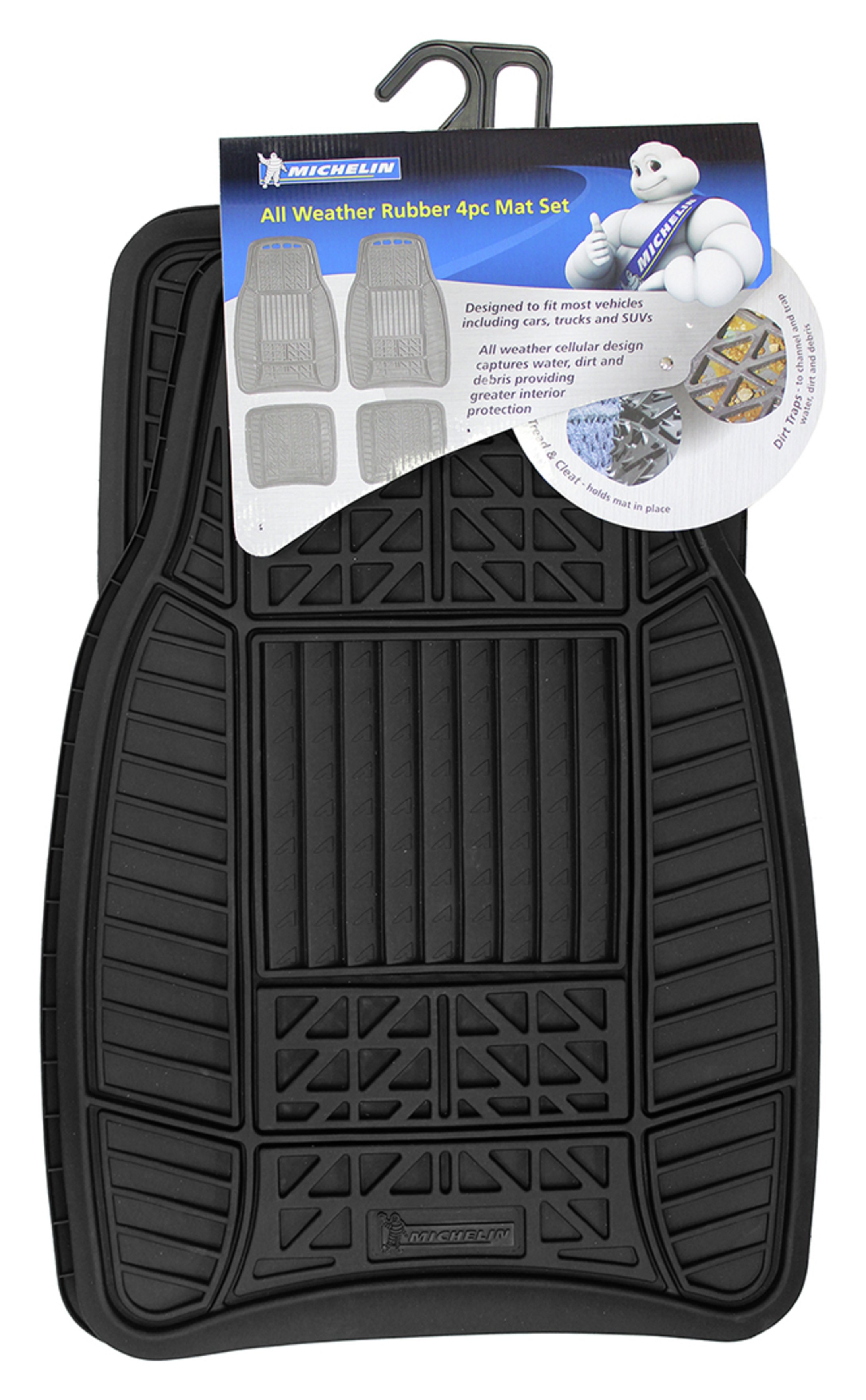 Michelin Set of 4 Heavy Duty Rubber Car Mats Reviews