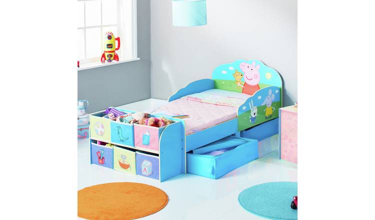 Peppa Pig Toddler Bed with Cube Storage