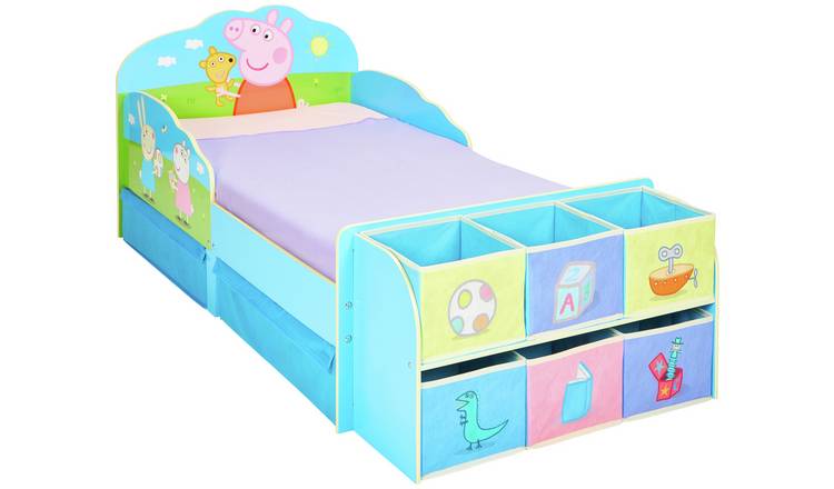 Peppa Pig Toddler Bed with Cube Storage 