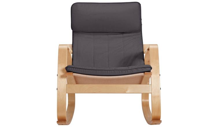 Argos Home Fabric Rocking Chair - Charcoal