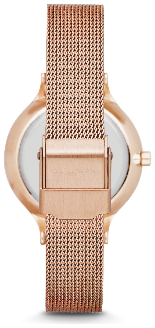 Skagen Ladies' SKW2151 Anita Rose Gold Tone Mesh Strap Watch Reviews