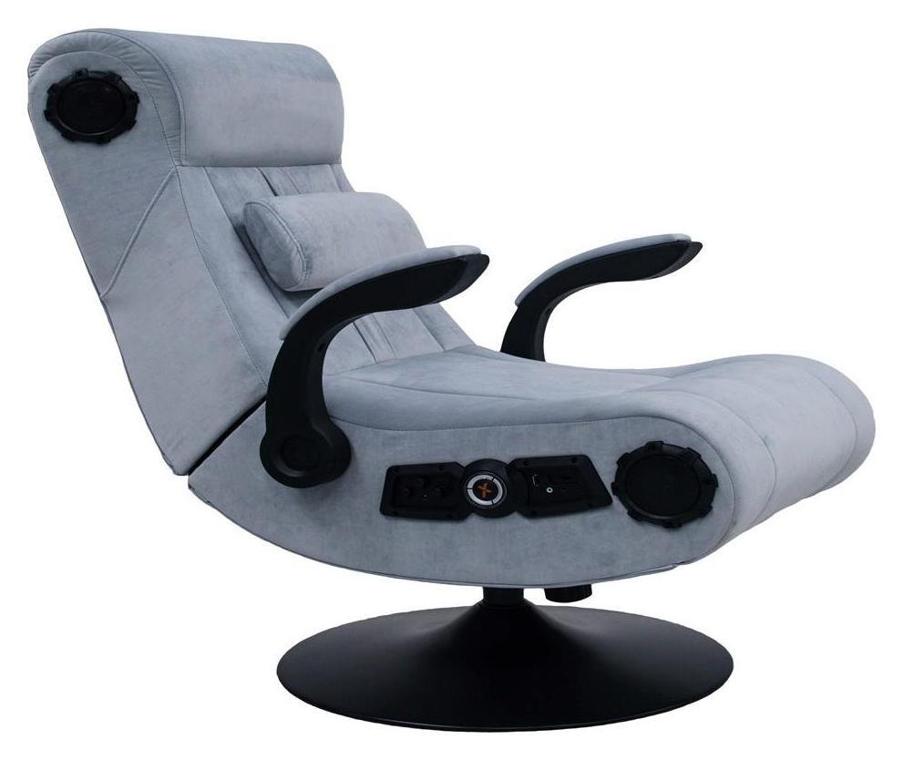 X Rocker Deluxe 4.1 Chenille Pedestal Gaming Chair