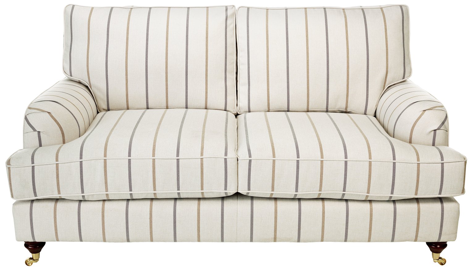 Argos Home Abberton 2 Seater Fabric Sofa - Natural Stripe