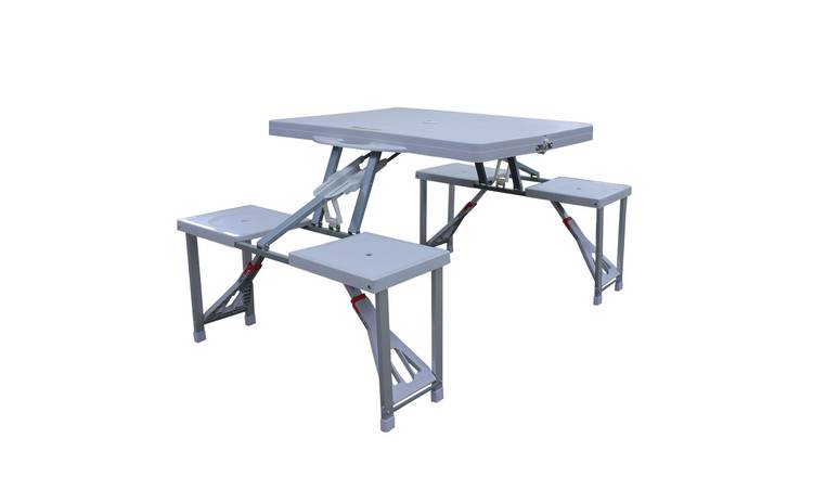 Foldable picnic table 2024 and chairs